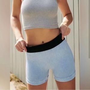 FREE People Size XS/S Seamless Shorts Vintage Clear Skies | NWT